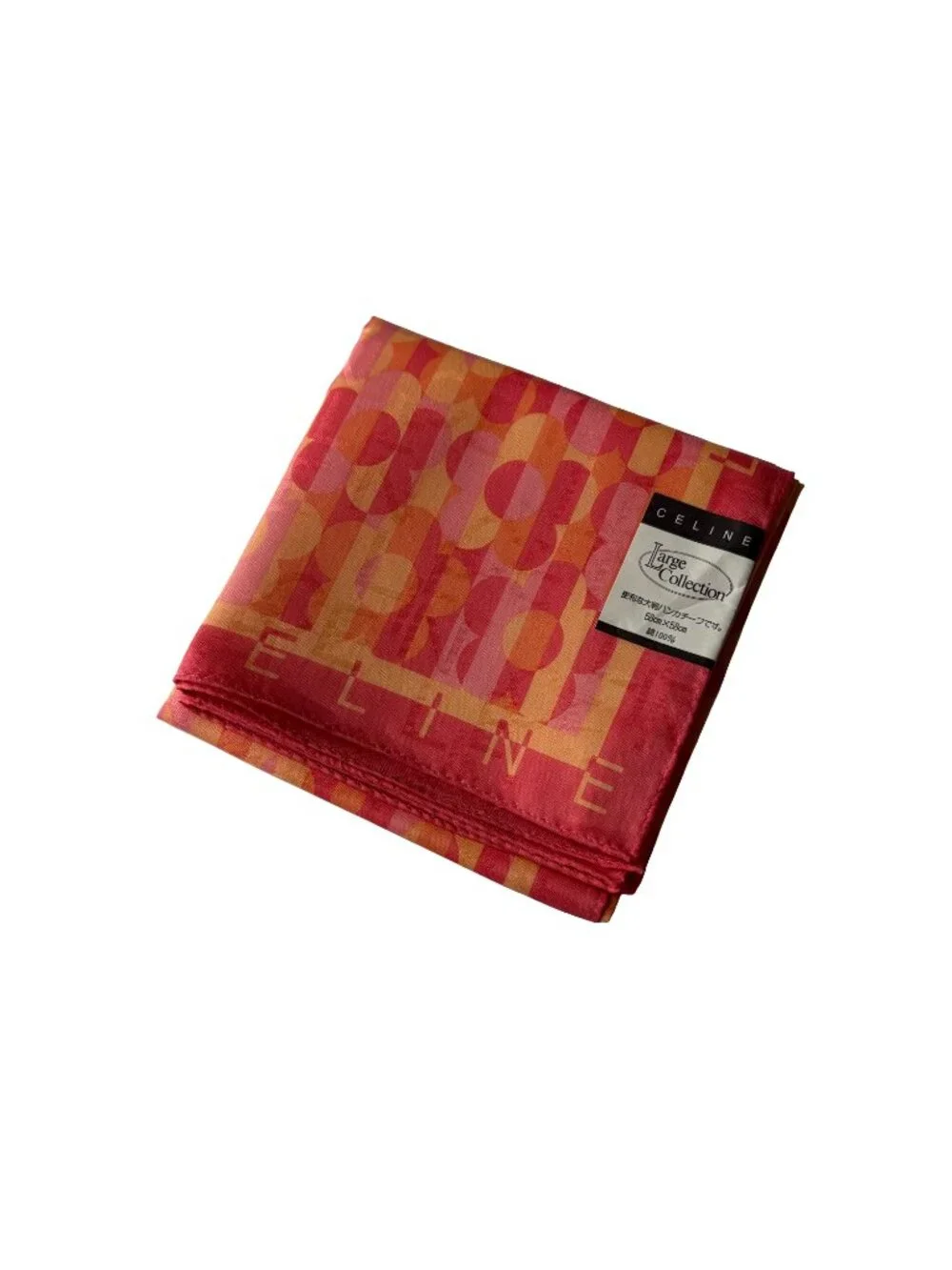NWT Vintage CELINE Paris Geometric Cotton Scarf